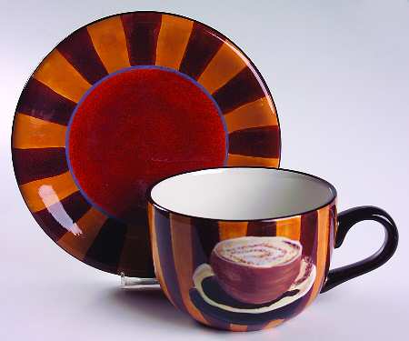 French Roast Cafe Au Lait Cup & Saucer Set