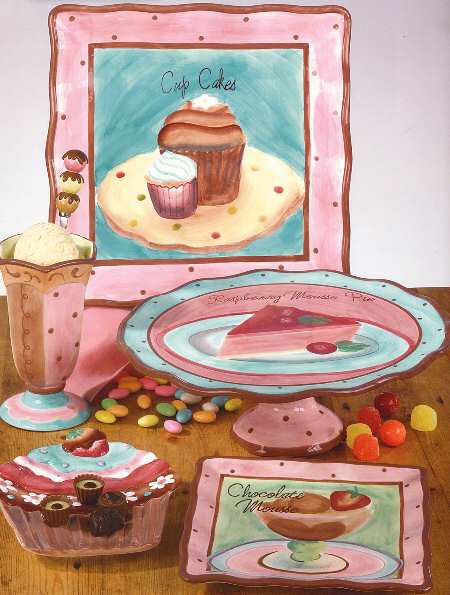 Coffee & Dessert 13" Square Serving Platter