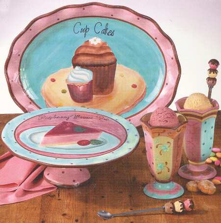 Coffee & Dessert 13" Diameter Pedestal Cake Stand