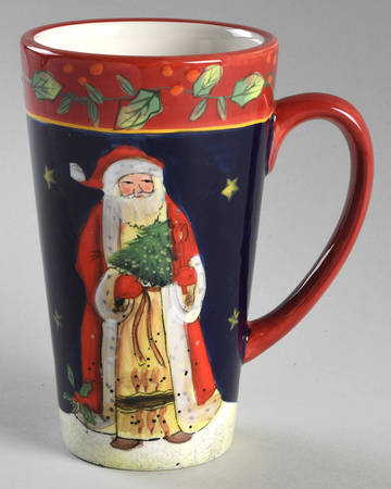 Victorian Santa Latte Mug