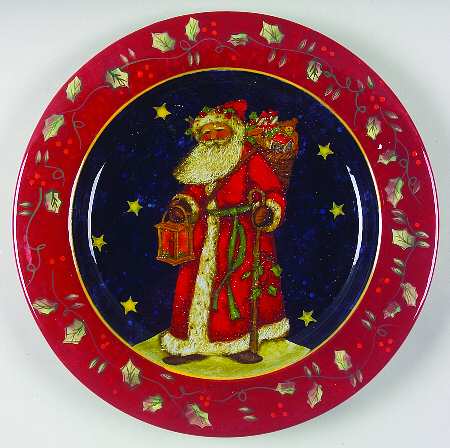 Victorian Santa Dinner Plate