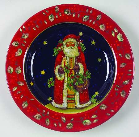 Victorian Santa Dessert/Pie Plate