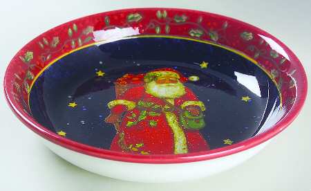 Victorian Santa 9" Individual Pasta Bowl