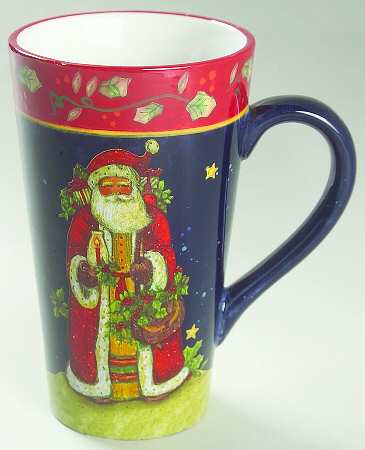 Victorian Santa Latte Mug