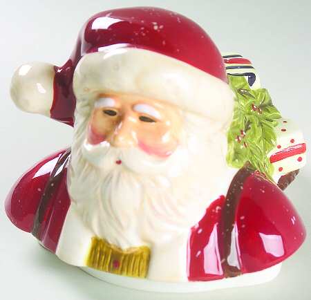 Victorian Santa Lid for Figural Cookie Jar