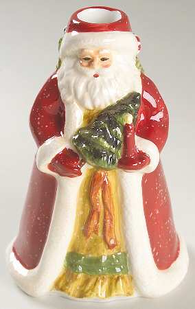 Victorian Santa Figural Candlestick