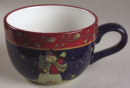 Victorian Snowman Jumbo Cup