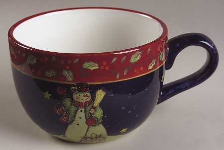 Victorian Snowman Jumbo Cup