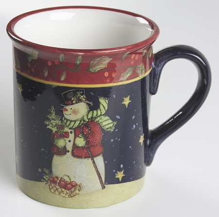 Victorian Snowman Mug