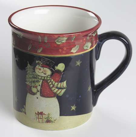 Victorian Snowman Mug