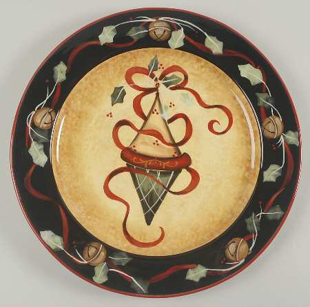 Ribbons & Bells 13" Chop Plate (Round Platter)