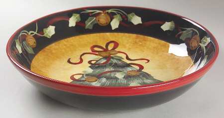 Ribbons & Bells 13" Pasta Serving Bowl