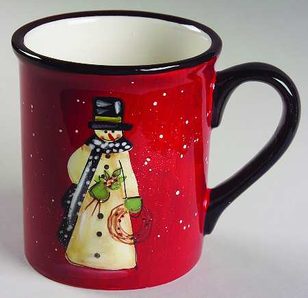 Folk Snowman Mug