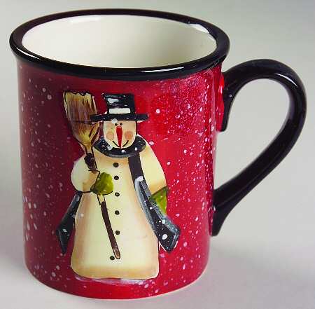 Folk Snowman Mug