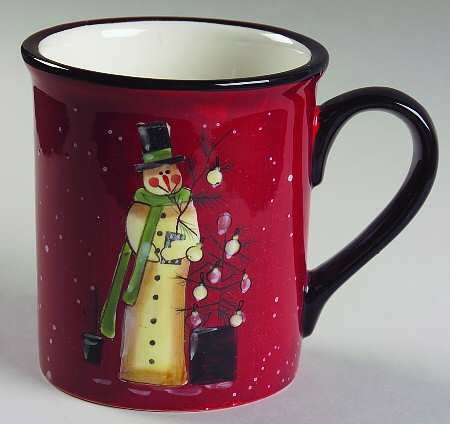 Folk Snowman Mug