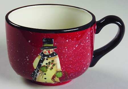 Folk Snowman Jumbo Cup
