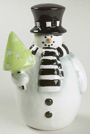 Holiday Snowman Figural Pepper Shaker