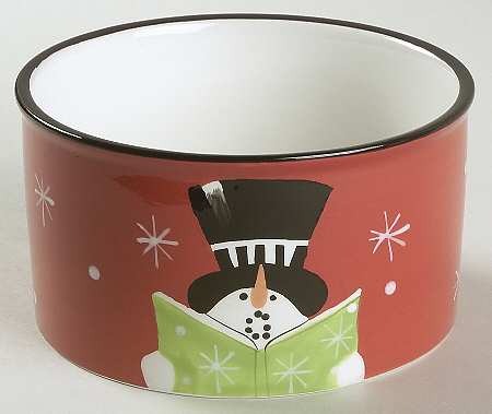Holiday Snowman Dip Bowl (for Dip and Spreader)