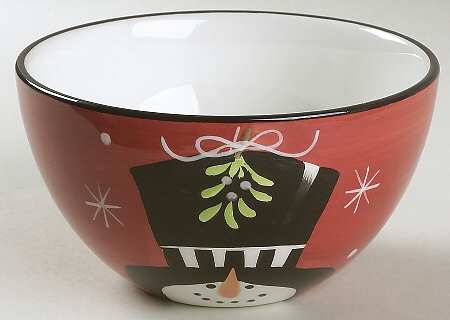 Holiday Snowman Individual Ice Cream Dish