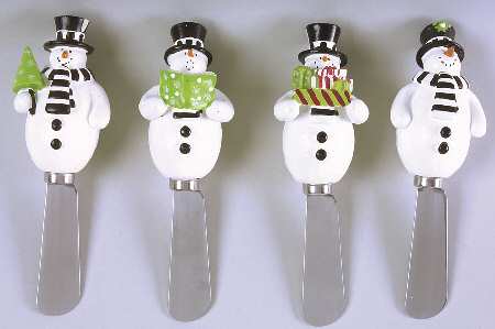 Holiday Snowman Individual Spreader - Set of 4 Motifs