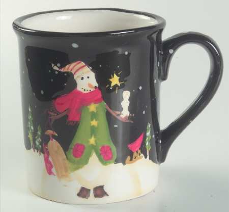 Midnight Snowman Mug