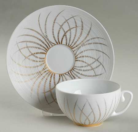 Toundra Winter (Hiver) Flat Cup & Saucer Set
