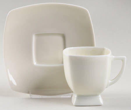 Prelude Ivory Footed Demitasse Cup & Saucer Set