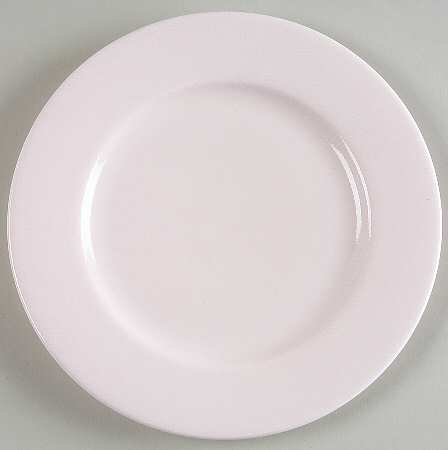 Pink Stencil Bread & Butter Plate