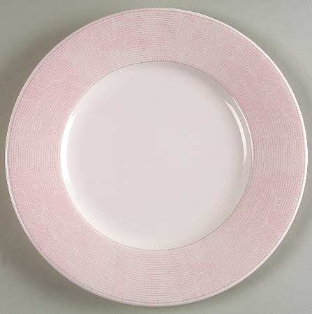 Pink Stencil Salad/Dessert Plate