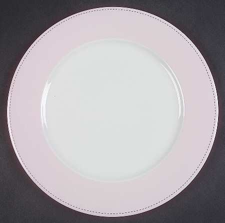 Pink Stencil Service Plate (Charger)