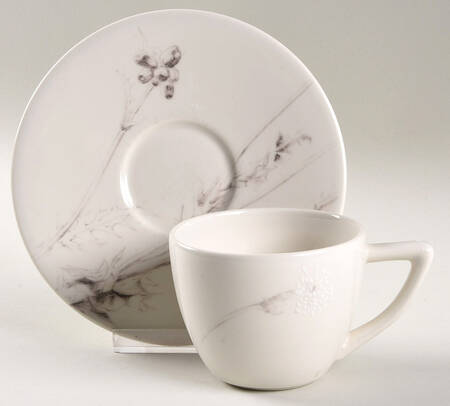 Thistle Flat Cup & Saucer Set by Calvin Klein