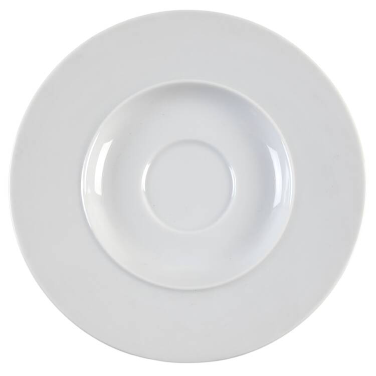Epoch White Saucer by Crate & Barrel