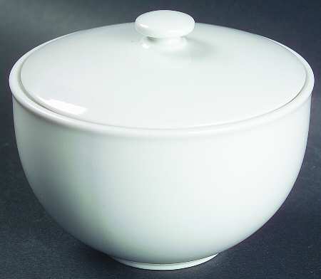Epoch White Sugar Bowl & Lid