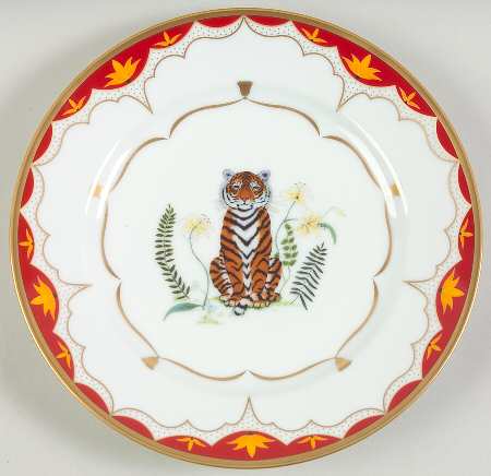 Tiger Lily Salad Plate