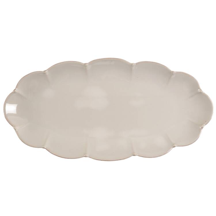 Meridian Cream 15" Oval Tray