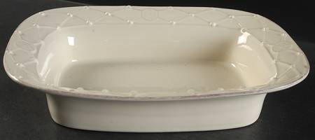 Meridian Cream 12" Rectangular Baker