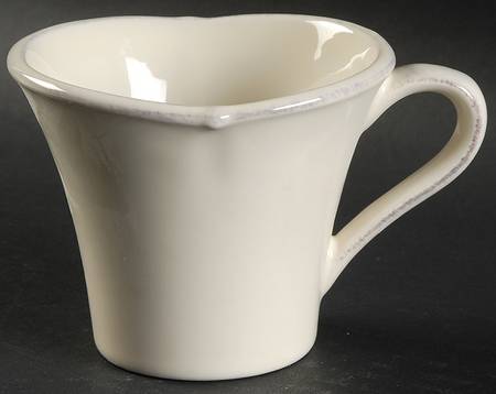Meridian Cream Flat Cup