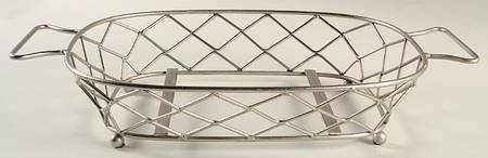 Meridian Cream Metal Stand for 14" Rectangular Baker
