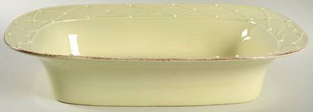 Meridian Sage Green 14" Rectangular Baker