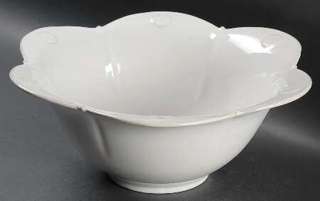 Meridian White 12" Round Serving Bowl