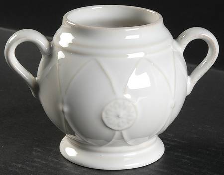 Meridian White Sugar Bowl No Lid