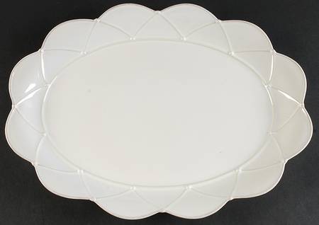 Meridian White 16" Oval Serving Platter