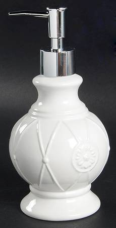Meridian White Lotion Dispenser
