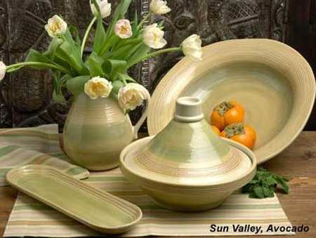 Sun Valley Avocado 15" Round Serving Bowl