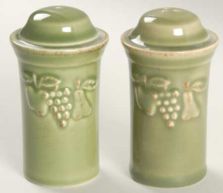 Madeira Harvest (Moss Green) Salt & Pepper Set
