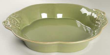 Madeira Harvest (Moss Green) 12" Pasta Serving Bowl