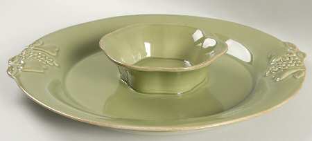 Madeira Harvest (Moss Green) 1 Piece Chip & Dip