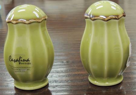 Autumn Waves Celery (Green) Salt & Pepper Set