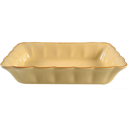 Autumn Waves Oatmeal (Cream) 13"  Rectangular Baker
