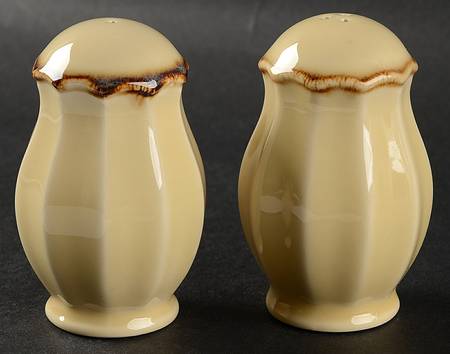 Autumn Waves Oatmeal (Cream) Salt & Pepper Set